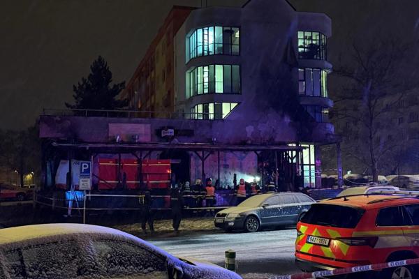 Vyhořelá restaurace U Kojota