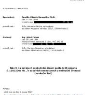 Exekuční návrh na Miloše Zemana Exekuční návrh na prezidenta Miloše Zemana